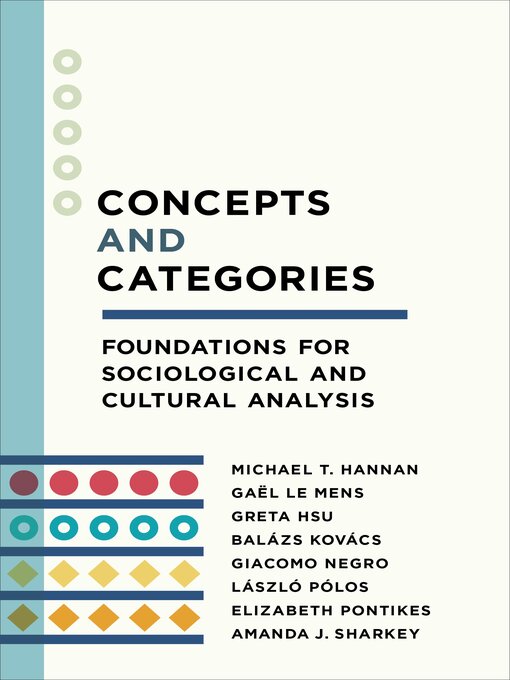 Title details for Concepts and Categories by Michael T. Hannan - Available